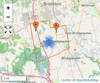 Area schools map